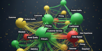 Customer sentiment analysis visualization